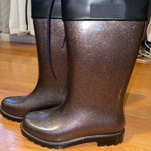 Melissa rain boots sparkly